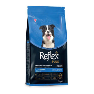 Reflex Plus - Hạt khô vị cá hồi cho chó trưởng thành giống vừa/lớn 3kg