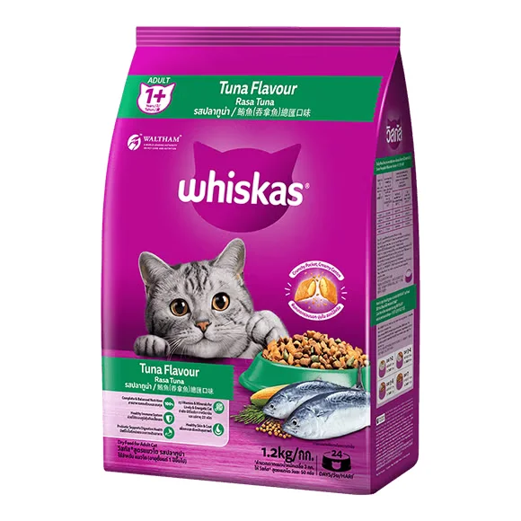 Whiskas - Hạt khô vị cá ngừ cho mèo trưởng thành - 1.2kg