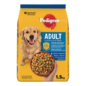 Pedigree - Hạt khô vị gà và rau củ cho chó trưởng thành 1.5kg